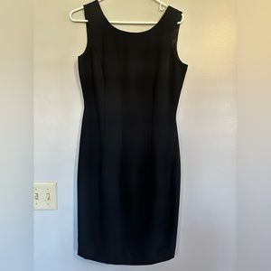 Perfect lil black dress, scooped back.